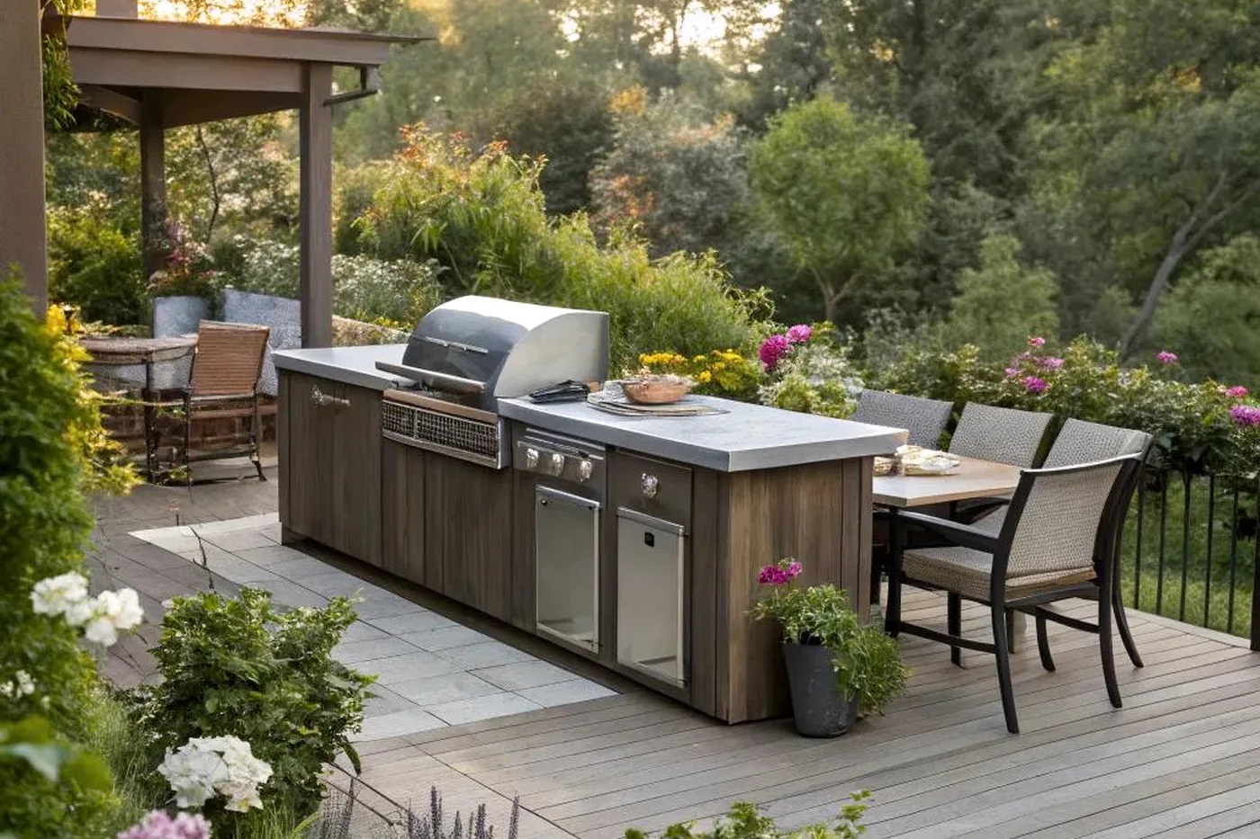 Giardino Estate Outdoor Living Cucina Barbecue Accessori Cucina Esterna Tavola Estiva